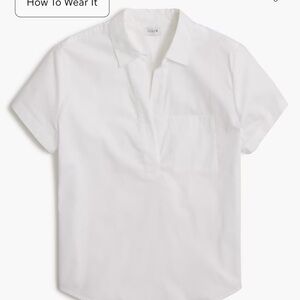 J. Crew Factory Women's White Blouse